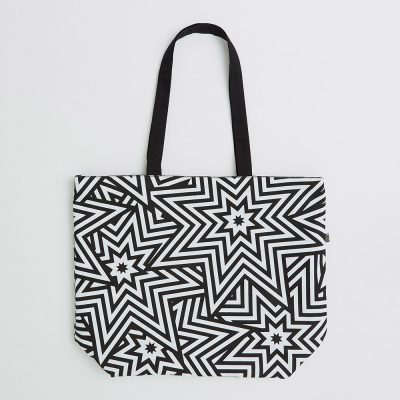 Bespoke Edge to Edge Printed Large Shooper Bag in 11oz Dyed White Cotton