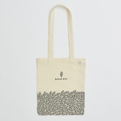 Bespoke 5oz Natural Cotton Tote Bag with 45cm long Shoulder Straps