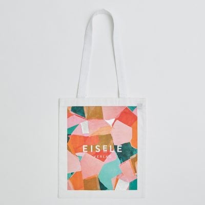 Wholesale Printed 5oz Dyed White Cotton Tote Bag with 45cm long Shoulder Straps