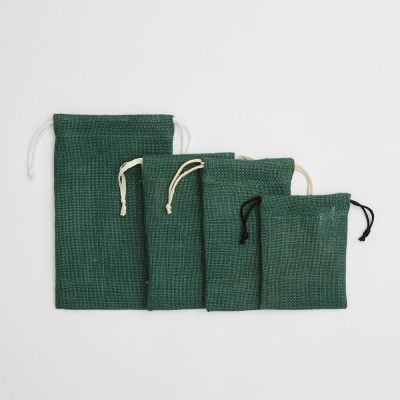 jute fabric drawstring bags in any size shape color - Direct from Ethical Bags Supplier of UK