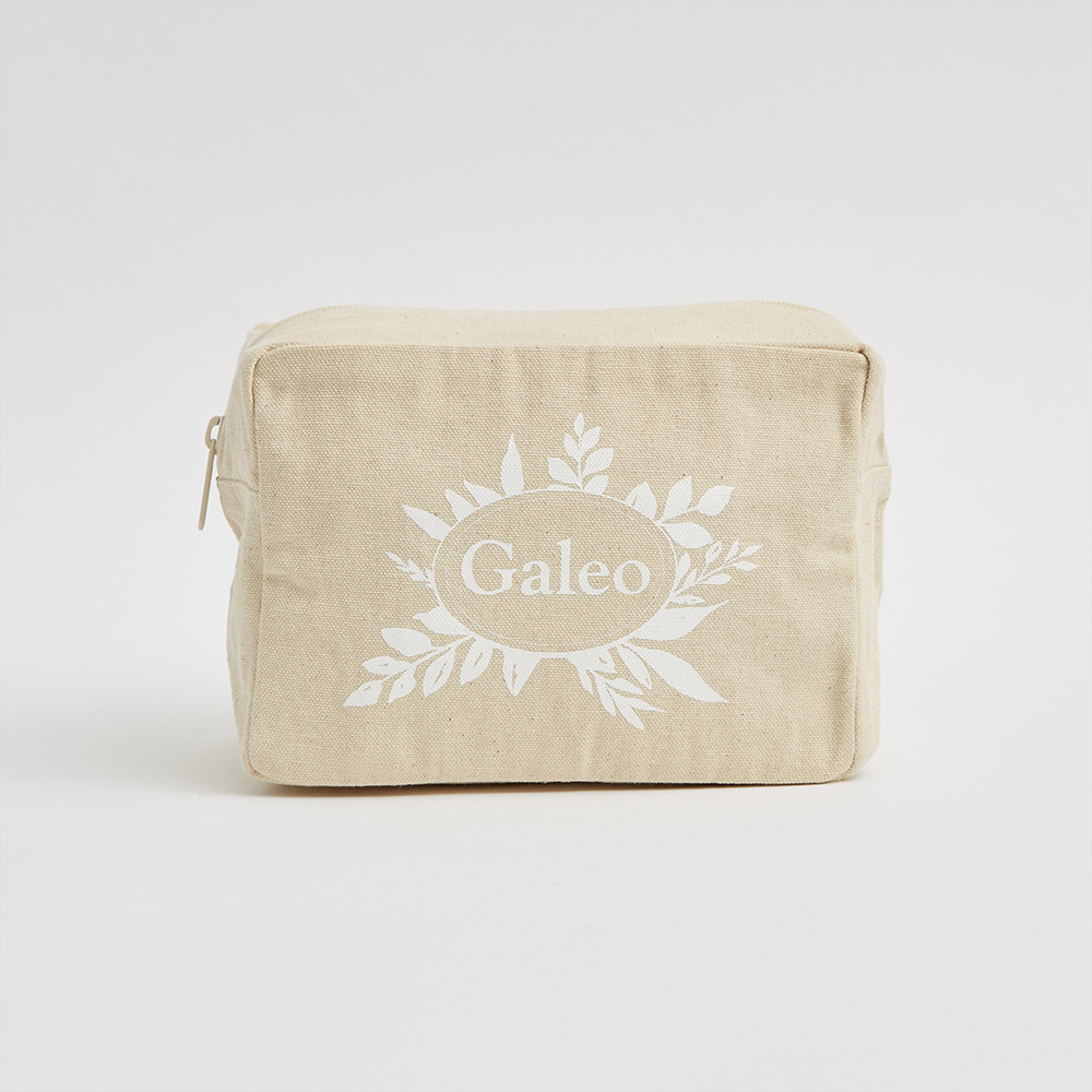 borsa per il bucato quadrata di medie dimensioni in tela stampata con logo