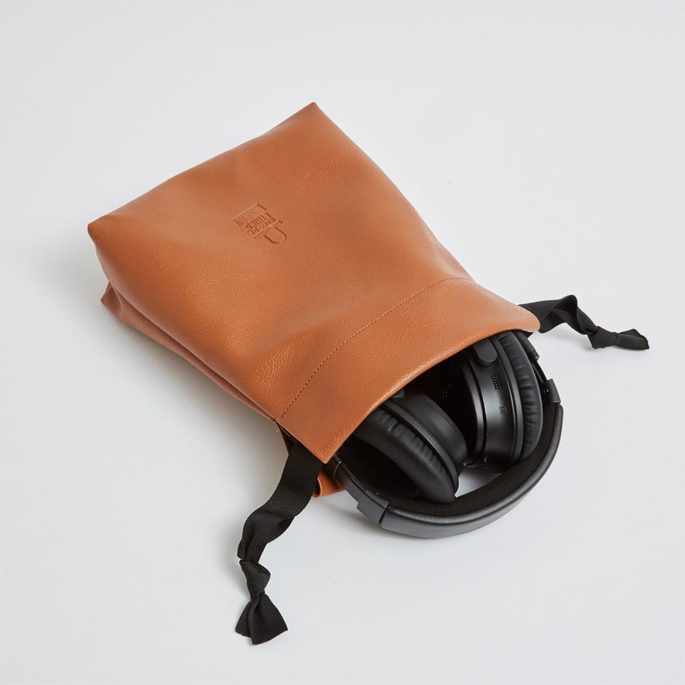 luxury drawstring bags in vegan leather with logo - cusomised to any style from wholesale manufacturer