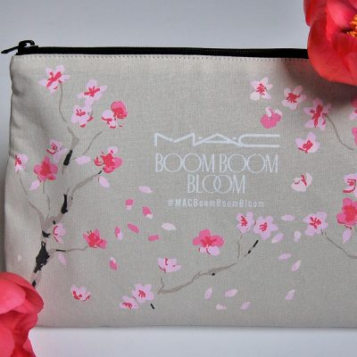 mac bloom pouches in canvas fabric