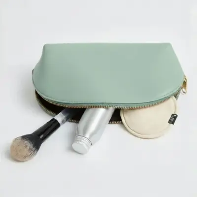 borsa a sacchetto in pelle vegana verde menta arrotondata - vendita all'ingrosso