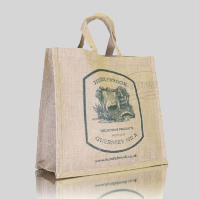 jute shopping bags with gusset
