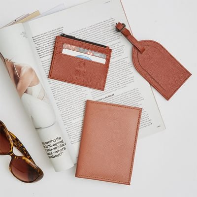 personalised faux leather zipped card holder - Direct from ethical supplier of UK