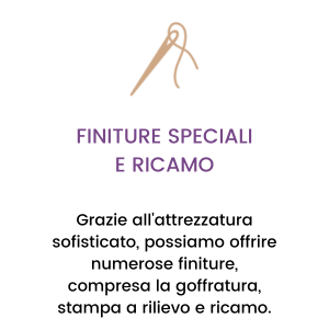 Supreme Creations -FINITURE SPECIALI E RICAMO