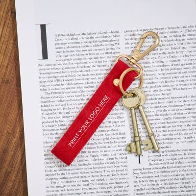Portachiavi in Tela Personalizzati | 12.5 x 2.5 cm
